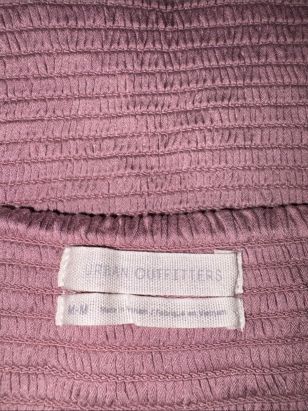 Urban Outfitters Lena Sheer Sleeve Corset Blouse Dusty Pink Medium - Picture 6 of 6
